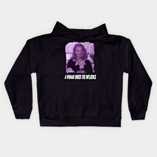 Raw Emotions Unveiled A Woman Under Film Apparel for Cinema Aficionados Kids Hoodie